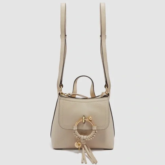See By Chloe | Bags | See By Chloe Beige Backpack With Gold  display picture 3